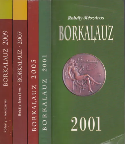 Korlátozott ajánlat 4 db. Borkalauz (2001 + 2005 + 2007 + 2009)