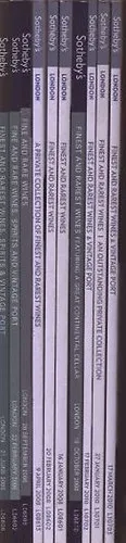 Ne maradj le Sotheby's borászati katalógusok (10 db.)- angol nyelvű