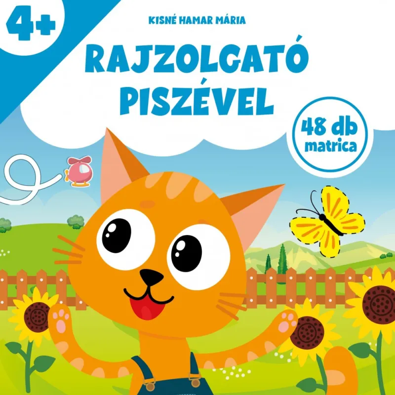 Alacsony ár Rajzolgató Piszével - 48 db matrica 4+