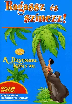 Azonnal elérhető Ragassz és színezz! - A Dzsungel könyve