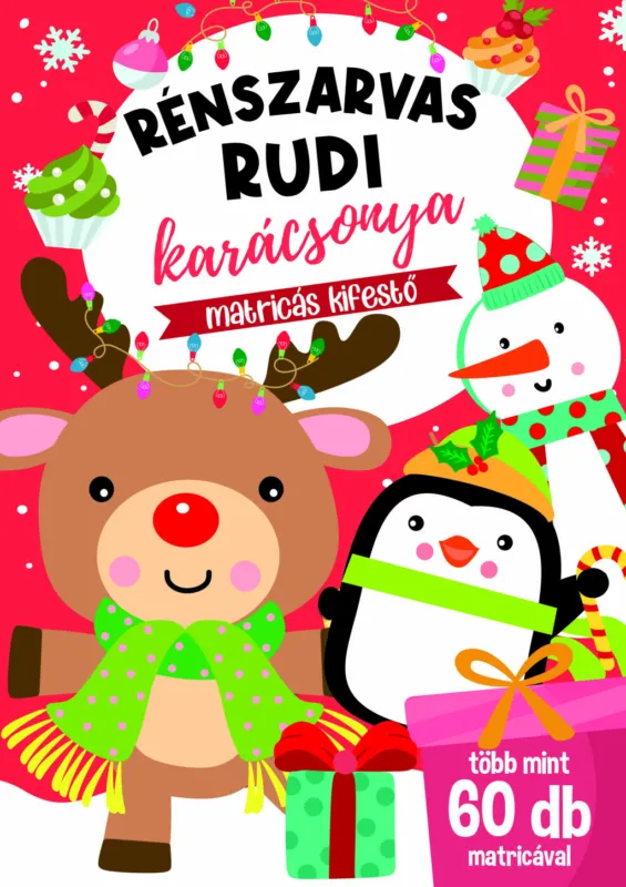 Szuper ajánlat Rénszarvas Rudi karácsonya - matricás kifestő