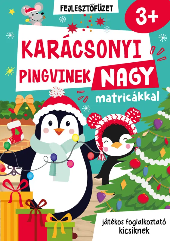 Ne maradj le Karácsonyi pingvinek nagy matricával 3+