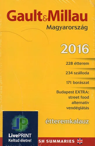 Vedd meg online Gault&Millau étteremkalauz Magyarország 2016