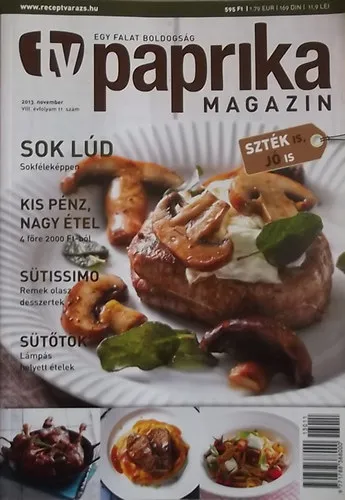 Népszerű TV Paprika magazin - 2013. november - VIII. évfolyam 11. szám
