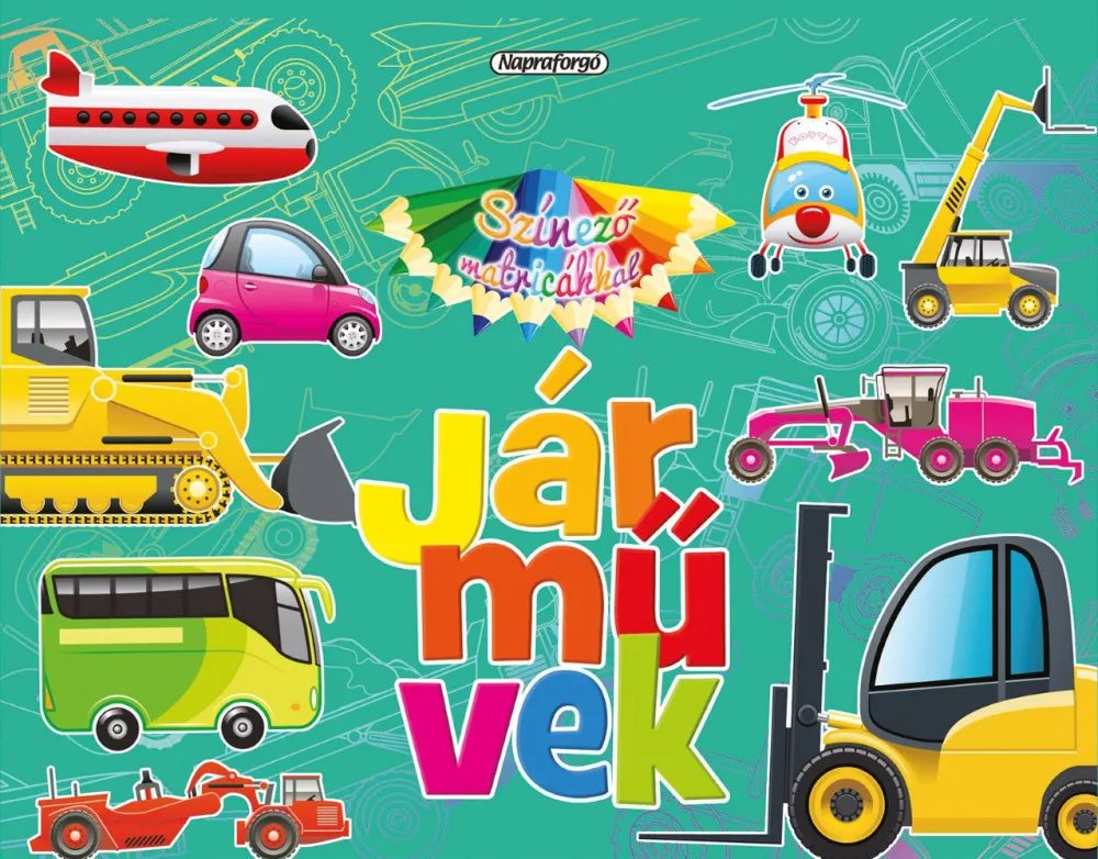 Ne maradj le Színező matricákkal - Járművek