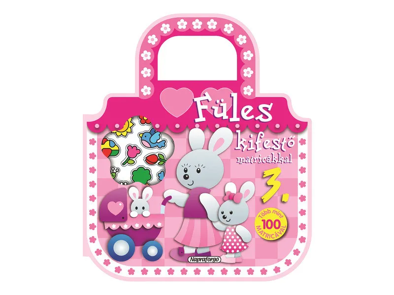 Füles kifestő matricákkal - 3. Babakocsi Outlet