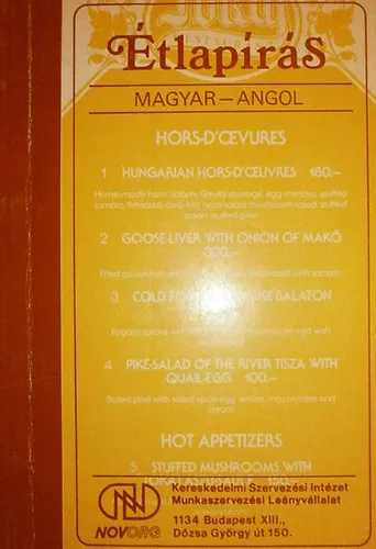 Ne maradj le Étlapírás (magyar-angol)