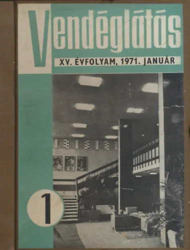 Vendéglátás - XV. évf. 1971. Újdonság