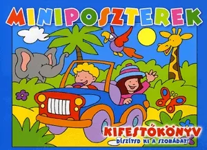 Miniposzterek - Kifestőkönyv (kék) Legnépszerűbb