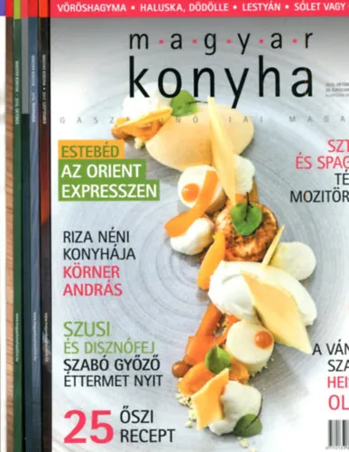 Kiárusítás 7 db Magyar Konyha gasztronómiai magazin (szeptember-október-november: 2012 és 2017 közötti számok)