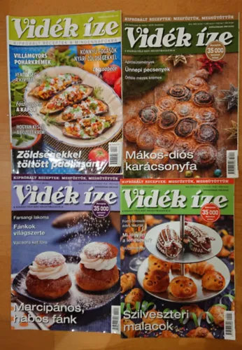 4 db Vidék Íze magazin: 2018/12, 2019/1, 2019/2, 2022/8 Akció