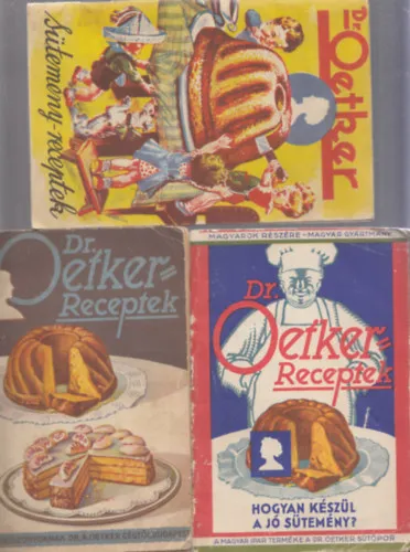 Szuper akció 3 db. Dr. Oetker receptes füzet