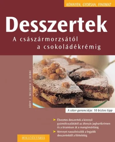 Biztonságos fizetés Desszertek - A császármorzsától a csokoládékrémig