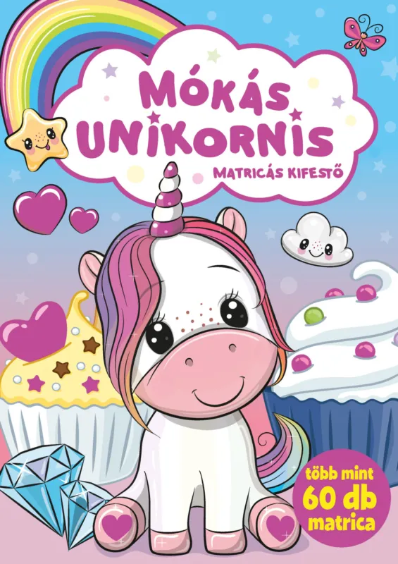 Mókás unikornis - matricás kifestő Vedd meg most
