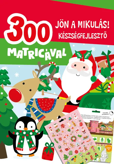 Rendeld meg most Jön a mikulás készségfejlesztő - 300 matricával