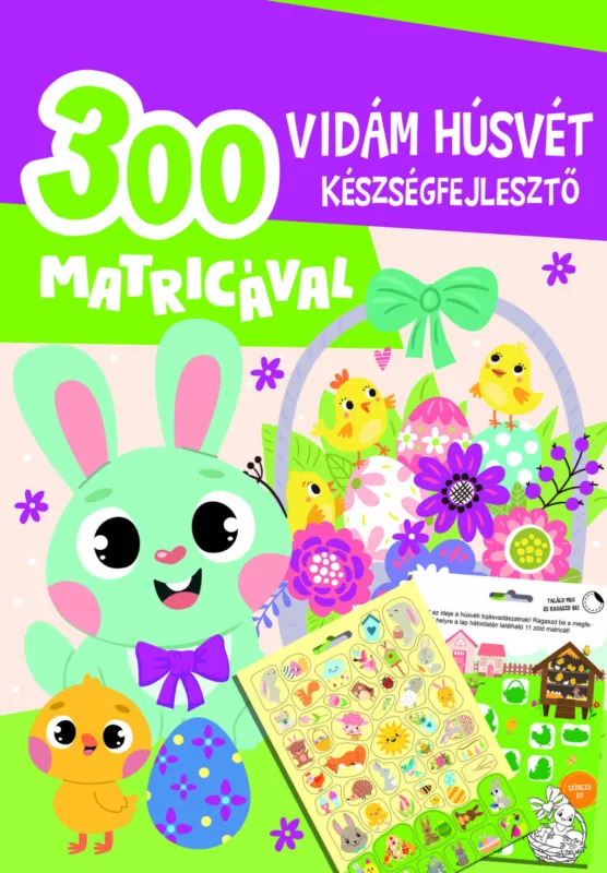 Ne maradj le Vidám húsvét készségfejlesztő - 300 matricával