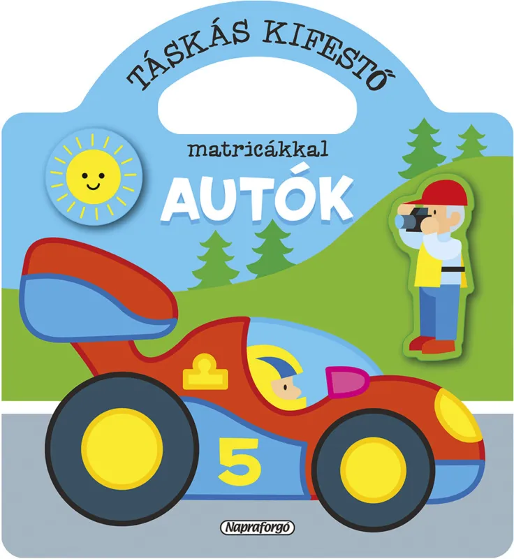 Korlátozott ajánlat Táskás kifestő matricákkal - Autók