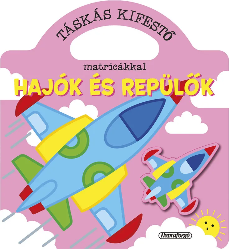 Expressz kézbesítés Táskás kifestő matricákkal - Hajók és repülők