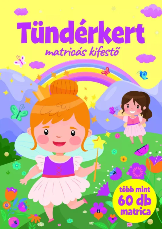 Olcsóbb Tündérkert - matricás kifestő