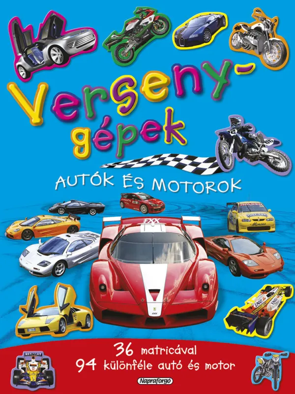 Mozgalmas matricásfüzet - Versenygépek Olcsóbb