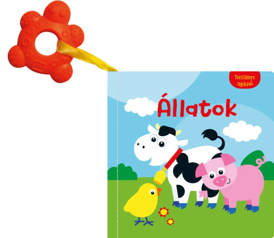 Olcsóbb Textilkönyv rágókával - Állatok