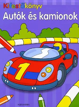 Kifestőkönyv: Autók és kamionok Azonnal elérhető