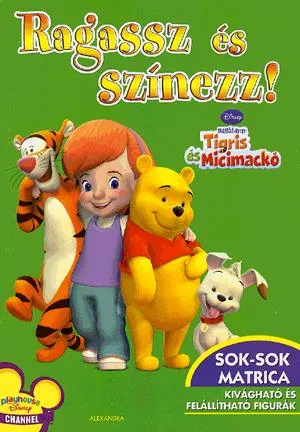 Népszerű Ragassz és színezz! - Barátaim: Tigris és Micimackó (zöld)