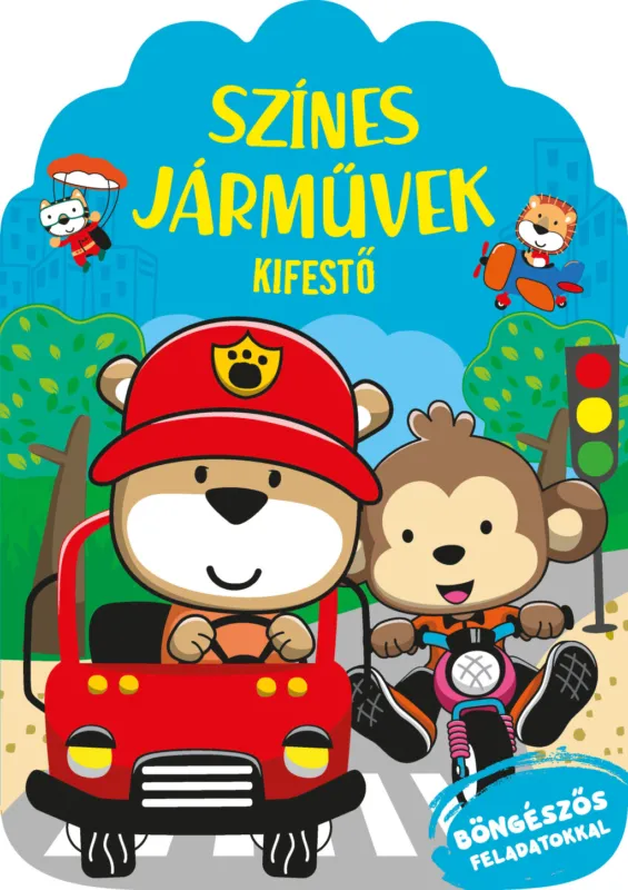 Színes járművek kifestő Prémium