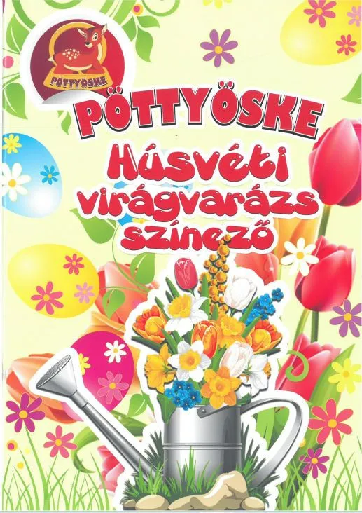 Kiárusítás Pöttyöske - Húsvéti virágvarázs színező