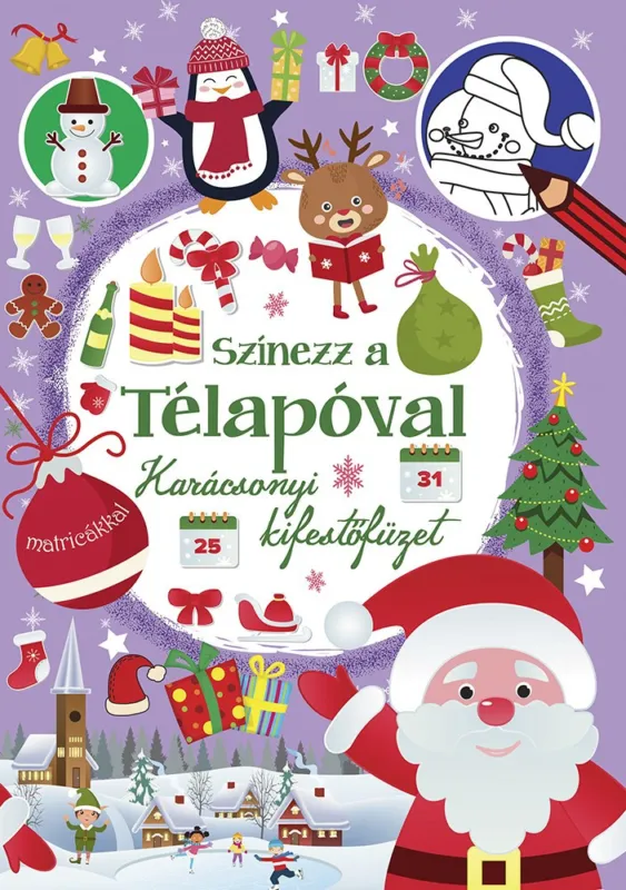 Népszerű Napraforgó Színezz a Télapóval - kifestőfüzet