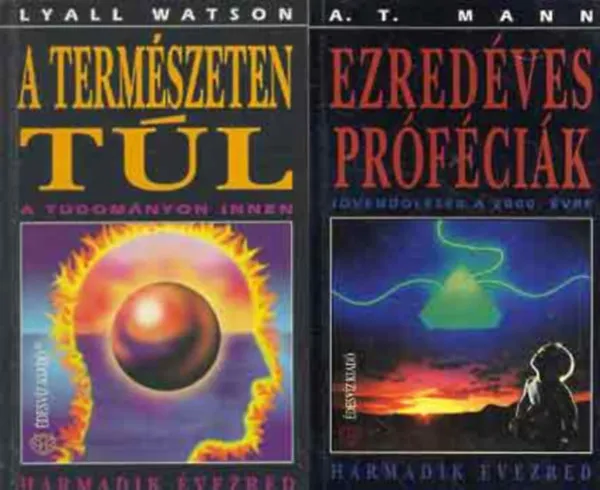 2 db A természeten túl, a tudományon innen + Ezredéves próféciák (Jövendölések a 2000. évre) Akciós ár
