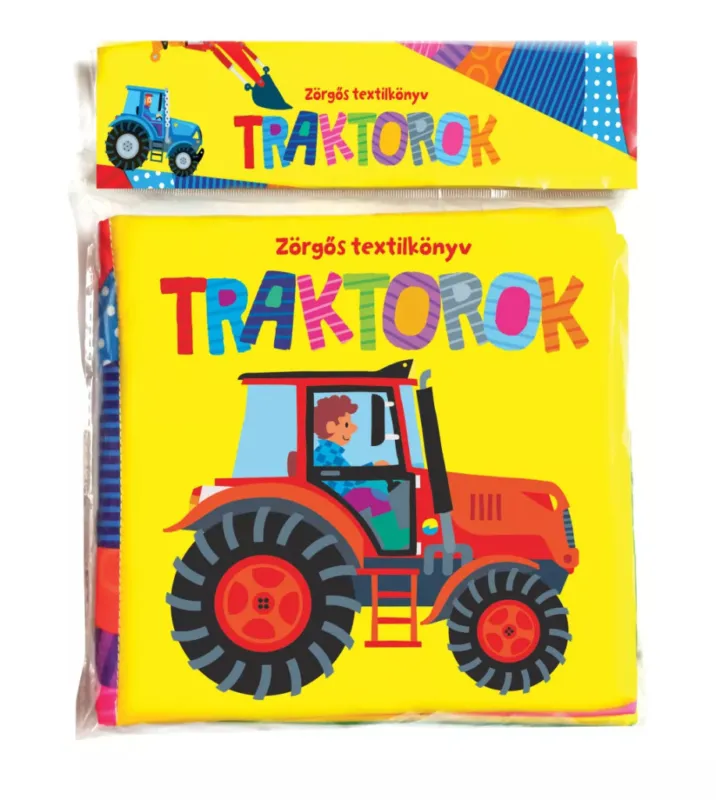 Napraforgó Zörgős textilkönyv - Traktorok Bestseller