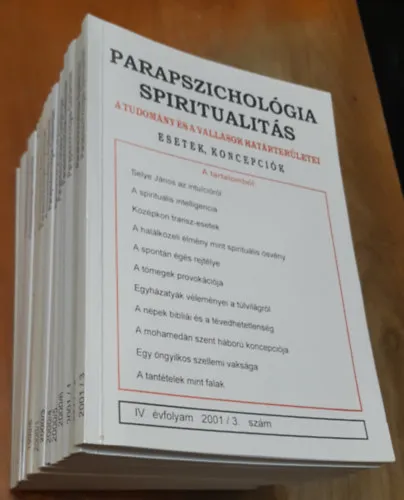 Árcsökkenés Parapszichológia Szellemtan: 1988: 1-4. szám, 1999: 1-6. szám, 2000: 1-6. szám, 2001: 1-3. szám
