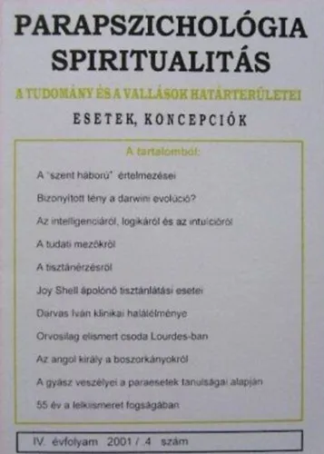 Népszerű Parapszichológia spiritualitás 2001/4.