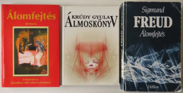 3 db könyv álomfejtés témában: Krúdy - Álmoskönyv; Freud - Álomfejtés; Morris - Álomfejtés Biztonságos vásárlás