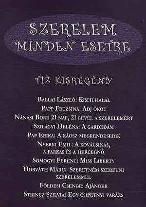 Szerelem minden esetre Szuper akció