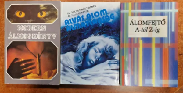 3db Álmoskönyv:Modern álmosköny,Álomfejtő A-Zig,Alvás,álom,álmatlanság Utolsó esély