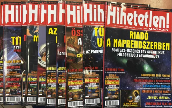 Hihetetlen! magazin XXV. évfolyam 2-11. szám 2025. Kedvezményes ár