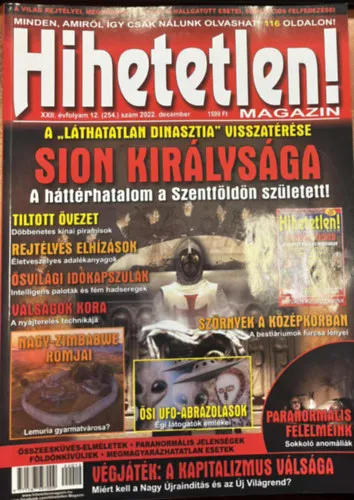 Hihetetlen magazin XXII. évfolyam 12. (254.) szám 2022. december Korlátozott ajánlat