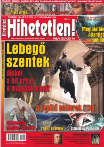 Hihetetlen! magazin XVIII. évfolyam 5. (199.) szám 2018. május Kedvezmény