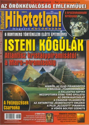 Hihetetlen! magazin 2015 Június-Szeptember Különszám Gyors kiszállítás