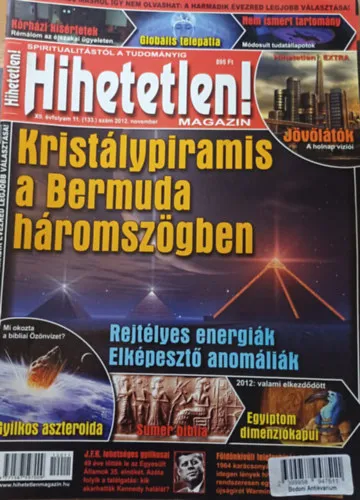 Hihetetlen! magazin - XII. évfolyam 11. (133.) szám 2012. november Bestseller
