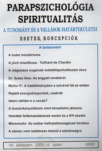 Parapszichológia-Spiritualitás 2005/4. Vedd meg most