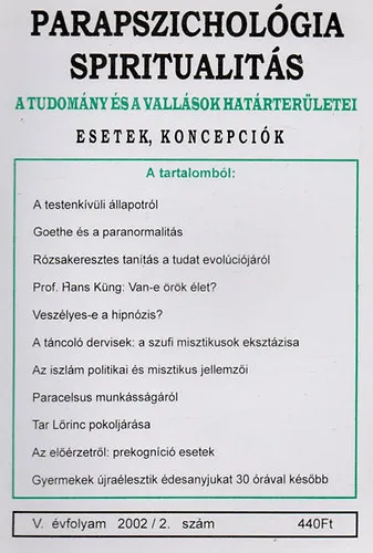 Parapszichológia-Spiritualitás 2002/2. Alacsony ár
