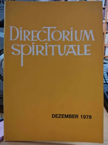 Directorium Spirituale Dezember 1978 - erscheint monatlich - (seit April 1969) Olcsó