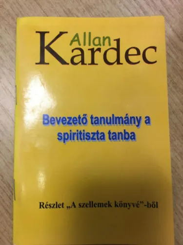 Bevezető tanulmány a spiritiszta tanba Árcsökkenés