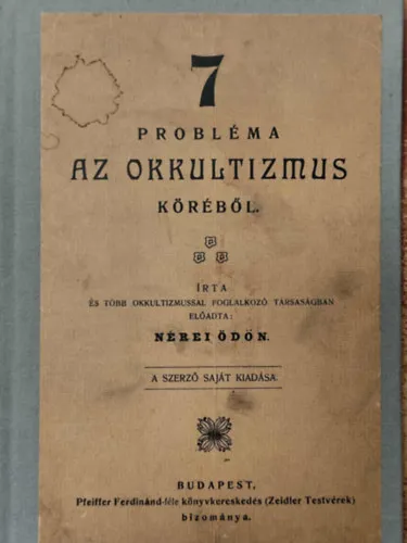 7 probléma az okkultizmus köréből Bestseller