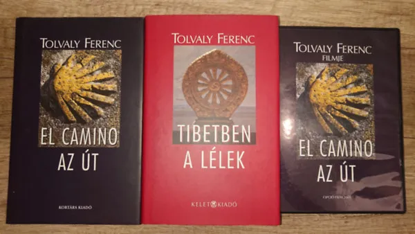 2 könyv GTolvaly Ferenctől és egy ajándék film tőle: Tibetben a lélek, El Camino - Az Út + El Camino - Az Út DVD Kiárusítás