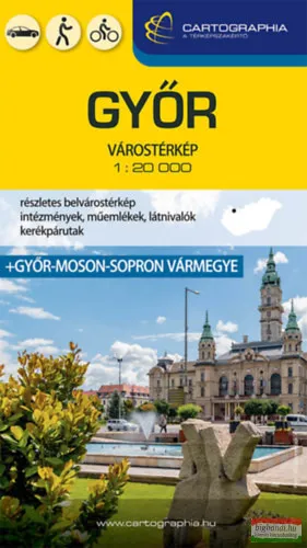 Győr várostérkép - Győr-Moson-Sopron vármegye térképével Exkluzív ajánlat