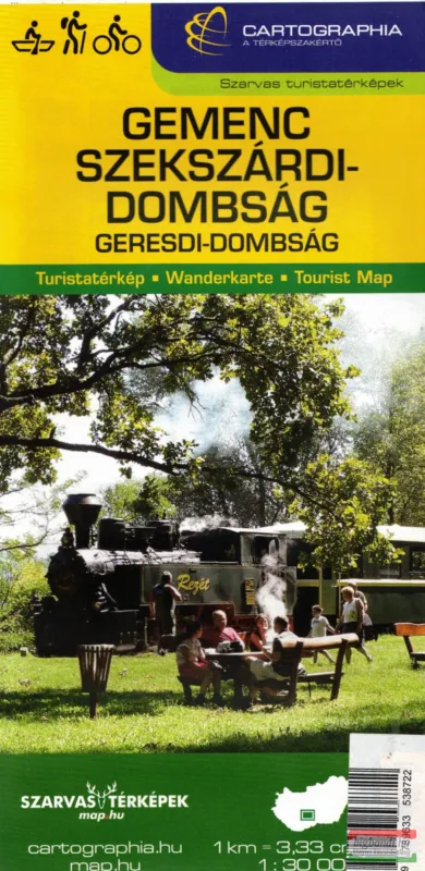 Kedvezmény Gemenc, Szekszárdi-dombság, Geresdi-dombság 1:30000
